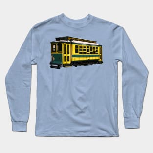 Mata trolley cartoon illustration Long Sleeve T-Shirt